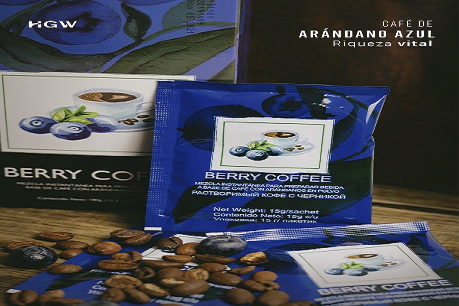 Cafe instantaneo con Arandano